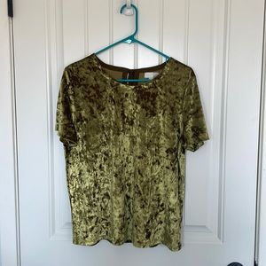 Mustard/Gold Velvet Blouse